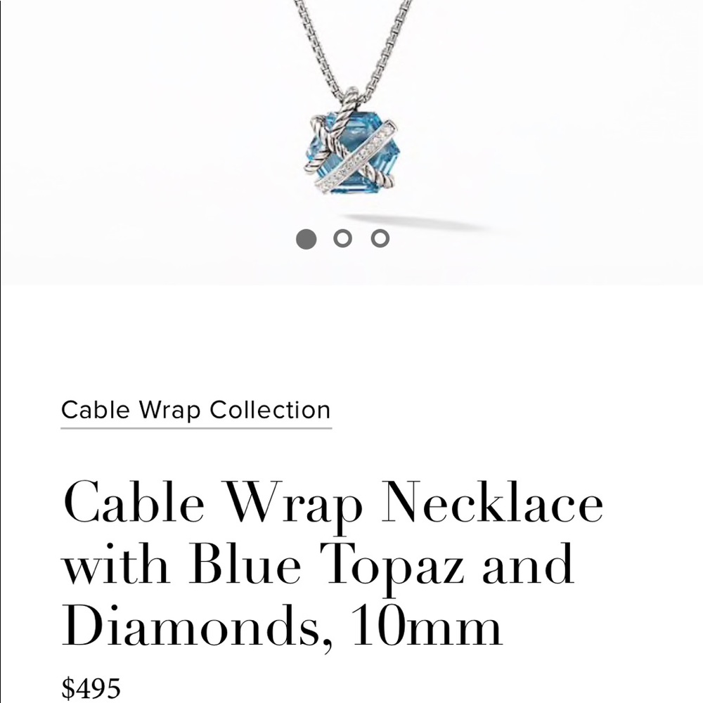 DAVID YURMAN pendant necklace, never worn